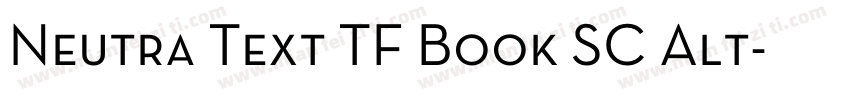 Neutra Text TF Book SC Alt字体转换
